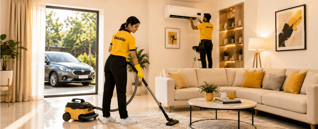 Home services by verified professionals in Chandigarh and Tricity through QuickGo