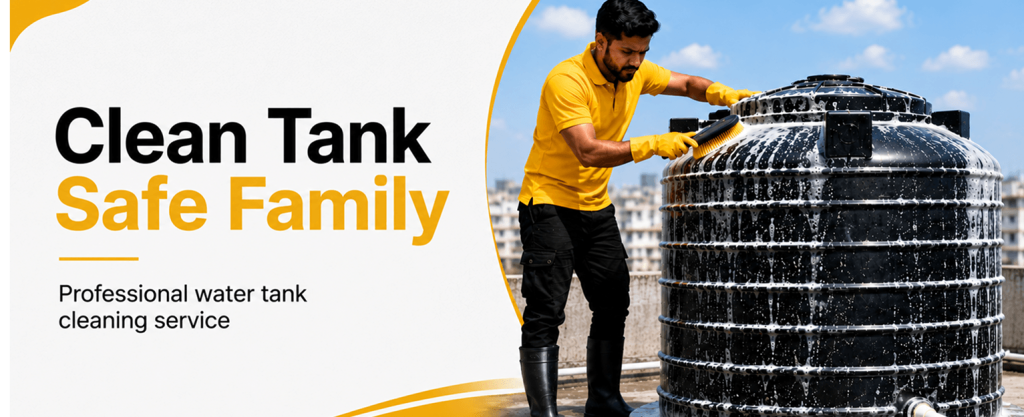 Professional water tank cleaning service at a home in Ludhiana